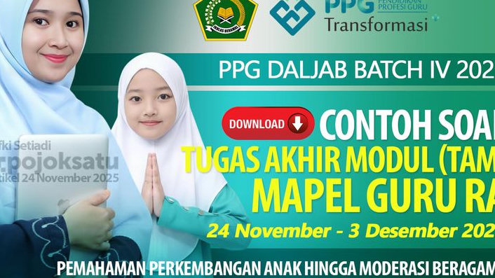 RANGKUMAN Materi Modul 1 Profesional Fondasi Utama Guru Kelas RA dan CONTOH SOAL Tugas Akhir Modul PPG Daljab Batch IV 2025, Lengkap 8 Topik