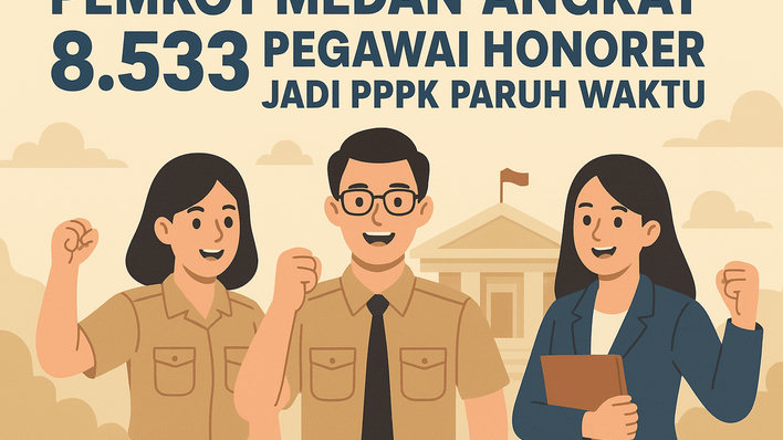 Pemkot Medan Angkat 8.533 Pegawai Honorer Jadi PPPK Paruh Waktu