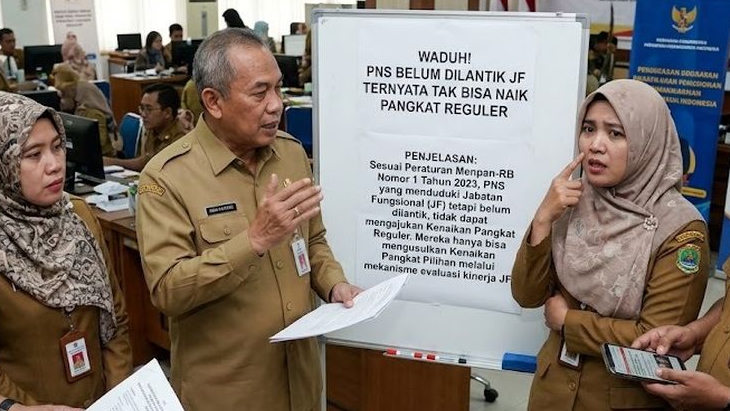 Waduh! PNS Belum Dilantik JF Ternyata Tak Bisa Naik Pangkat Reguler, Ini Penjelasannya