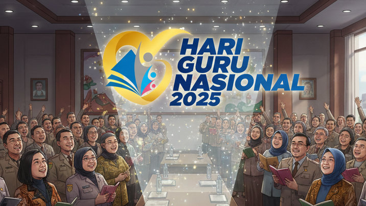 Filosofi Logo Hari Guru Nasional 2025, Melambangkan Dedikasi Guru Tak Pernah Pudar