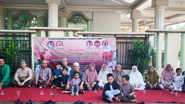 Hebat! Jemaah Masjid Baitul Muttaqin Plawad Sukses Kurban Sapi Berkat Program Menabung Harian