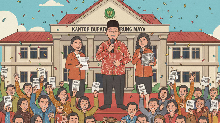Gebrakan Murung Raya! 1.313 Honorer Resmi Jadi PPPK Paruh Waktu, Begini Pesan Bupati Heriyus