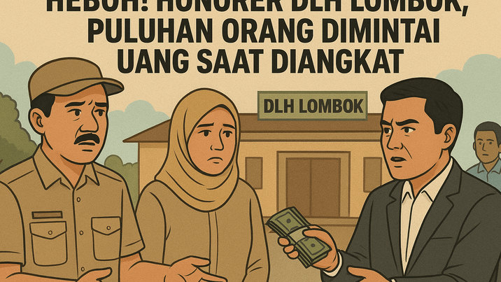 Heboh! Honorer DLH Lombok, Puluhan Orang Dimintai Uang Saat Diangkat