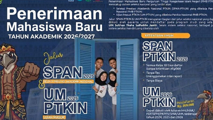 Gagal SPAN PTKIN 2026? Ini Jadwal, Biaya, dan Syarat Lengkap UM-PTKIN yang Wajib Kamu Tahu