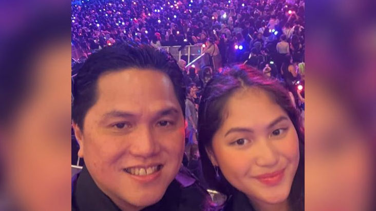 Temani Putrinya Nonton Konser Suga BTS, Erick Thohir Langsung Jadi ARMY