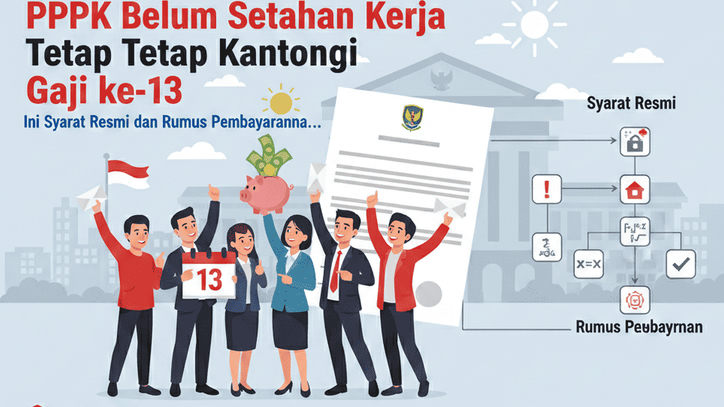 PPPK Belum Setahun Kerja Tetap Kantongi Gaji ke-13, Ini Syarat Resmi dan Rumus Pembayarannya