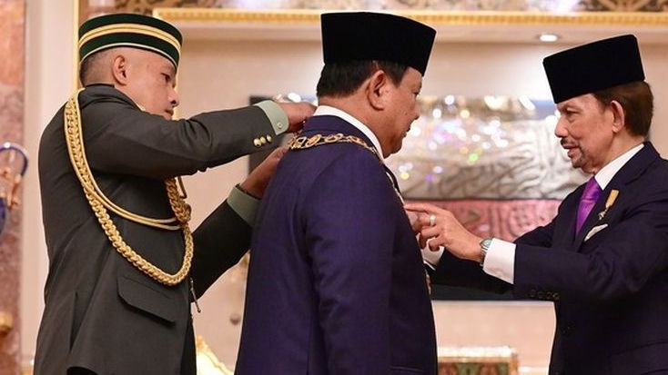 Presiden Prabowo Subianto Diberi Bintang DKLU oleh Sultan Brunei Darussalam, Ini Maknanya