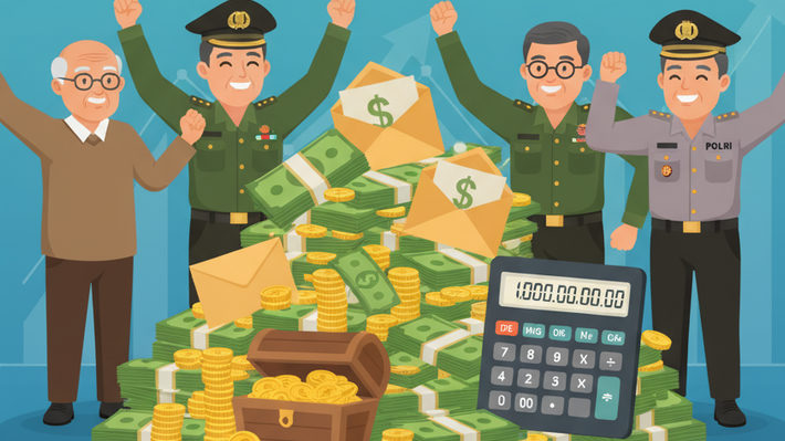 Resmi Dicairkan! Rapel Gaji Pensiunan 2025 Capai Triliunan Rupiah, Begini Besaran yang Diterima ASN, TNI, dan Polri