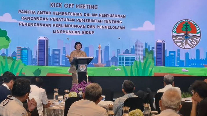 Gelar Kick Off Meeting Antar Kementerian Tentang RPP PPPLH, Menteri LHK Siti Nurbaya Targetkan Selesai Juni Hingga Juli