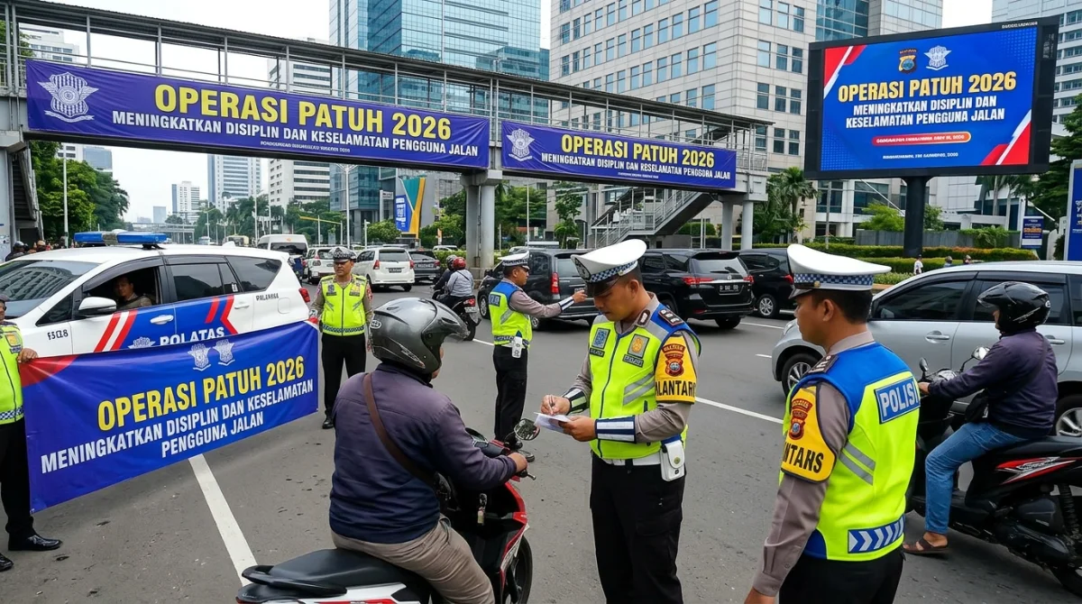 Operasi Patuh 2026 digelar serentak untuk meningkatkan disiplin dan keselamatan pengguna jalan.