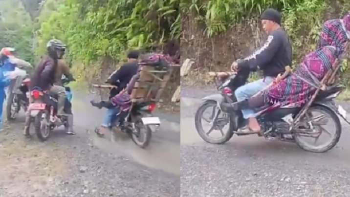 Potret Buruknya Infrastruktur: Viral, Jenazah Tenaga Kesehatan Dibawa Pakai Motor di Donggala, Sulawesi Tengah