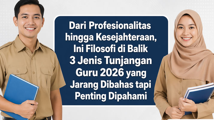 Dari Profesionalitas hingga Kesejahteraan, Ini Filosofi di Balik 3 Jenis Tunjangan Guru 2026 yang Jarang Dibahas tapi Penting Dipahami