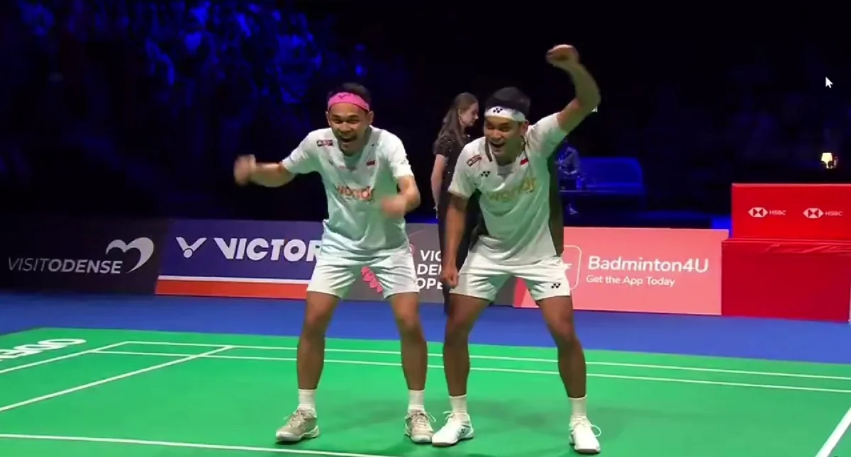 Selebrasi Fajar/Fikri Usai Juara Denmark Open 2026 Mirip Gaya Prabowo, Bikin Penasaran