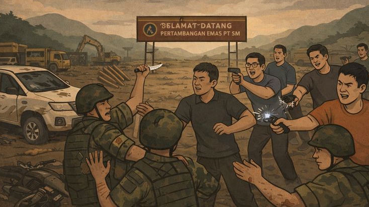 Berawal dari Drone di Area Tambang, Ini Kronologi Insiden TNI dan 15 WNA China di Ketapang