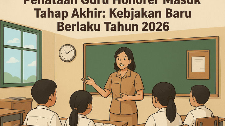 PENTING! Penataan Guru Honorer Tuntas, Kebijakan Baru Resmi Berlaku Penuh Mulai 2026!