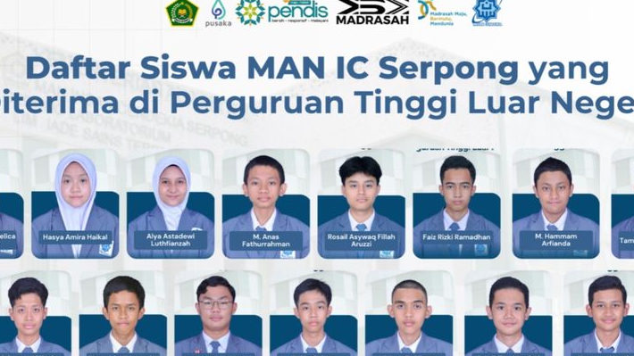 Keren, 15 Siswa MAN IC Serpong Lolos Beasiswa Garuda dan LoA Global, Ada yang Diterima di 13 Kampus Sekaligus