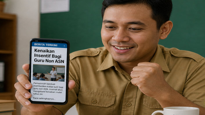 Insentif Guru Non ASN 2026 Naik Jadi Rp400 Ribu, Ini Syarat dan Skema Pencairannya