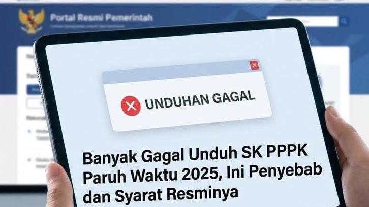 Banyak Gagal Unduh SK PPPK Paruh Waktu 2025, Ini Penyebab dan Syarat Resminya