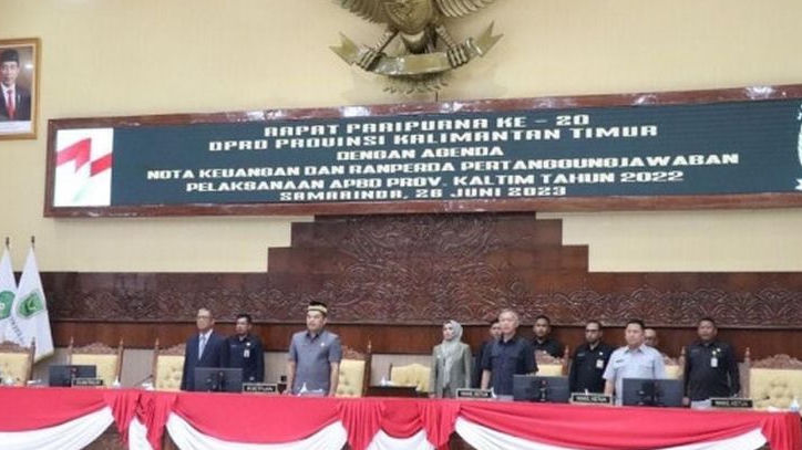 Rapat Paripurna ke-20, Pemprov Tanggapi Pandangan Umum Fraksi DPRD Kaltim