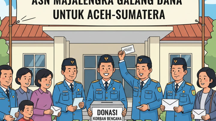 LUAR BIASA! ASN Majalengka Kumpulkan Rp51 Juta untuk Korban Bencana Aceh–Sumatera