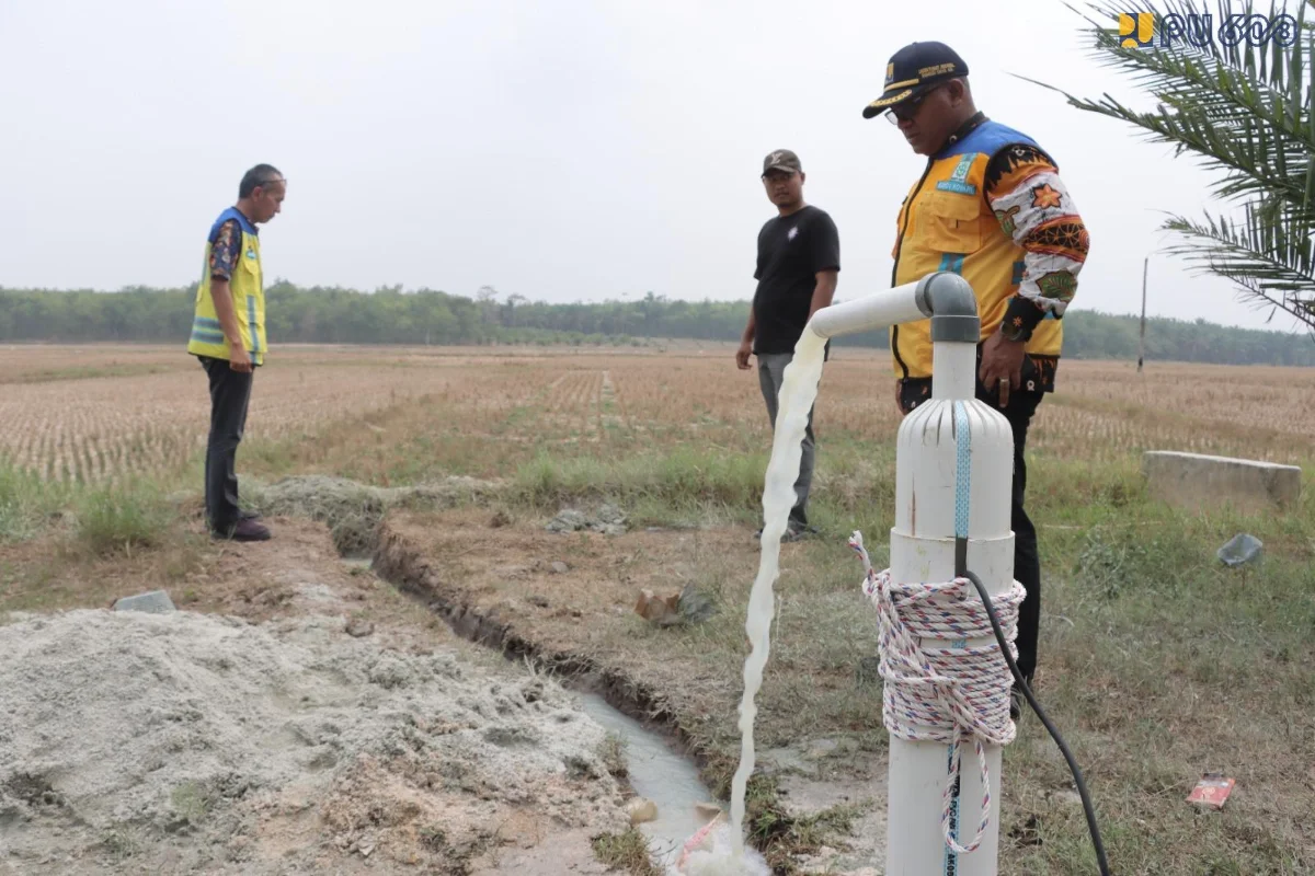Kementerian PU merampungkan 10 sumur bor di Tulang Bawang, Lampung.