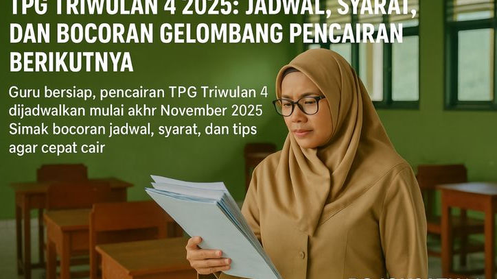 Kapan TPG Triwulan 4 Tahun 2025? Cek Jadwal, Syarat, dan Bocoran Gelombang Pencairan Berikutnya!