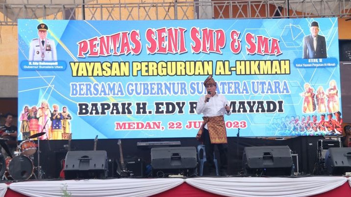 Pendidikan Kunci Kesuksesan, Gubenur Edy Rahmayadi Minta Siswa Al Hikmah Belajar Ke Jenjang Lebih Tinggi