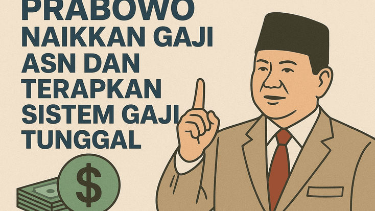 Prabowo Naikkan Gaji ASN dan Terapkan Sistem Gaji Tunggal