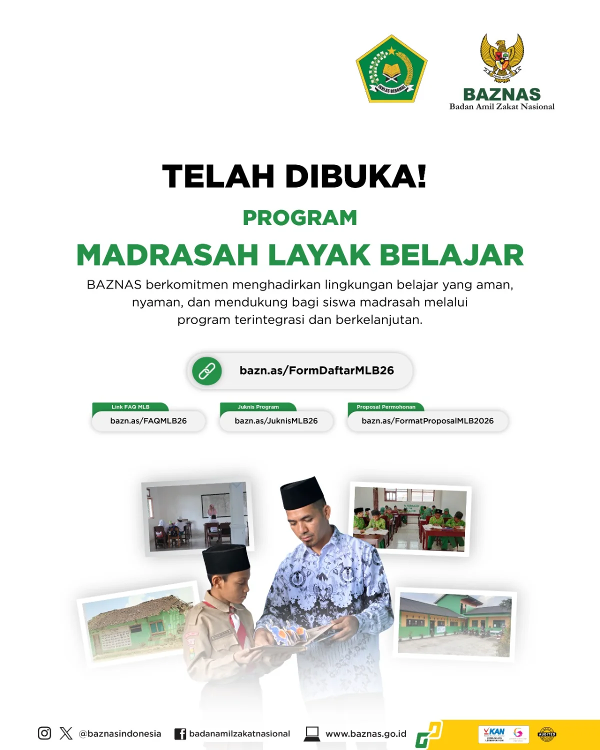 Program BAZNAS untuk Madrasah Layak Belajar