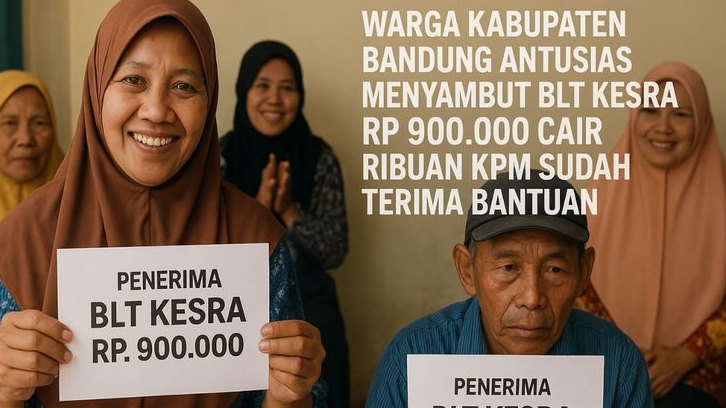 Warga Kabupaten Bandung Antusias Menyambut BLT Kesra Rp 900 Ribu Cair, Ribuan KPM Sudah Terima Bantuan