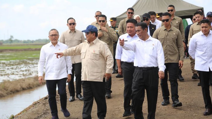 Presiden Prabowo dan Mentan Amran Pimpin Tanam Padi Serentak di 14 Provinsi
