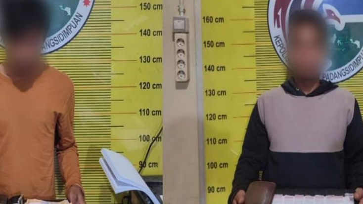 Polisi Bekuk 2 Pemuda Pengedar Sabu di Padang Sidempuan