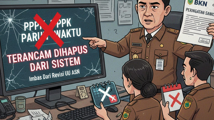 BKN Bocorkan PPPK Paruh Waktu Terancam Dihapus Dari Sistem, Imbas Dari Revisi UU ASN