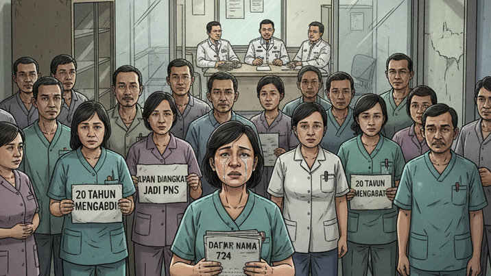 Miris! 20 Tahun Setia Mengabdi di RSUD Syamsudin, 734 Honorer Ini Tak Kunjung Diangkat