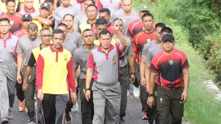 TNI dan Polri di Parepare Jaga Sinergitas dengan Olahraga Bersama