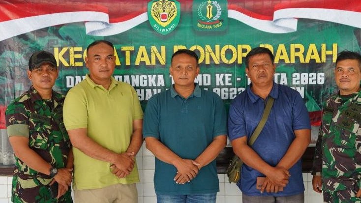 TMMD Kodim 0623 Cilegon Gelar Donor Darah, Terkumpul 70 Kantong