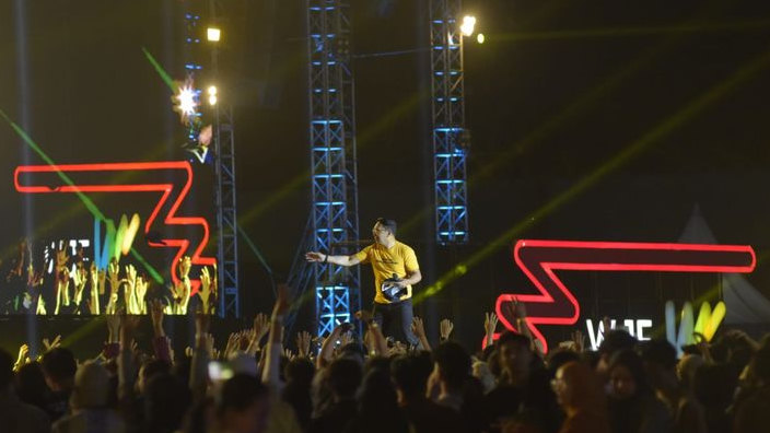Ridwan Kamil-Uu Ruzhanul Pamit dan  Berterima kasih kepada Warga, WJF 2023 Ditutup dengan Kembang Api
