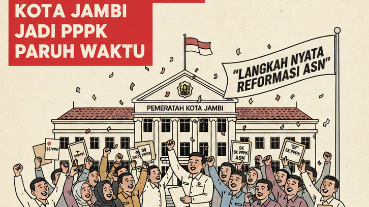 Resmi! 119 Honorer Kota Jambi Diangkat Jadi PPPK Paruh Waktu, Pemkot 'Langkah Nyata Reformasi ASN'