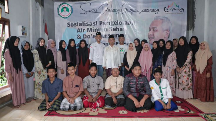 Santri Ganjar Sosialisasikan Pengelolaan Air Minum Sehat di Lampung
