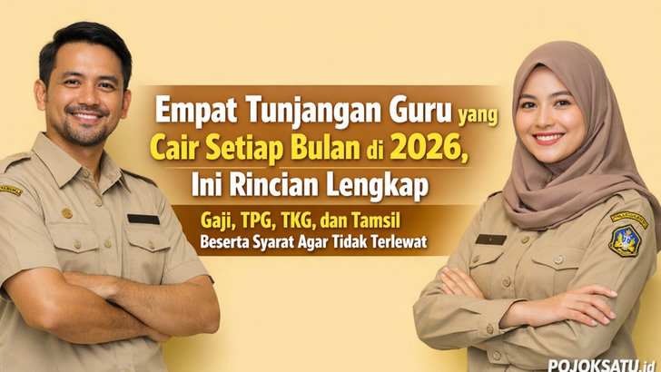 Empat Tunjangan Guru yang Cair Setiap Bulan di 2026, Ini Rincian Lengkap Gaji, TPG, TKG, dan Tamsil Beserta Syarat Agar Tidak Terlewat