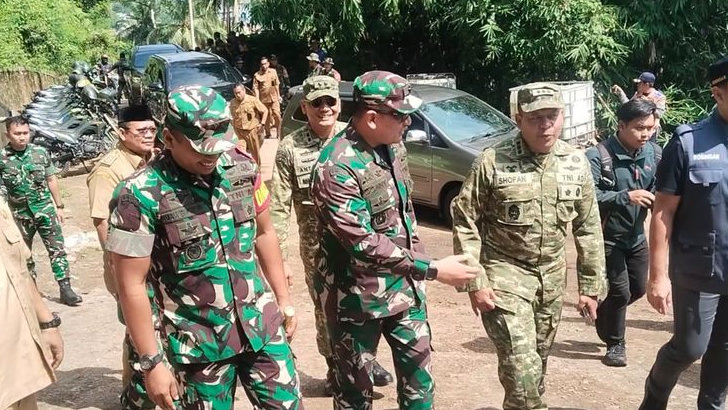 Tim Wasev Mabesad Tinjau Langsung Pelaksanaan TMMD ke-128 di Cilegon, Apresiasi Program Tepat Sasaran