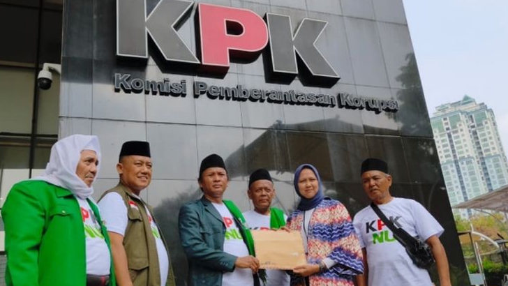 Demo di KPK Desak Nusron Wahid Menteri ATR BPN Diperiksa Dugaan Money Politik Muktamar NU