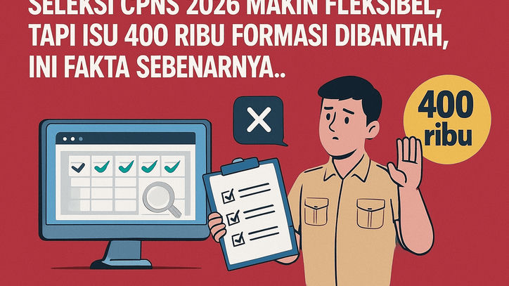 Seleksi CPNS 2026 Makin Fleksibel, Tapi Isu 400 Ribu Formasi Dibantah, Ini Fakta Sebenarnya