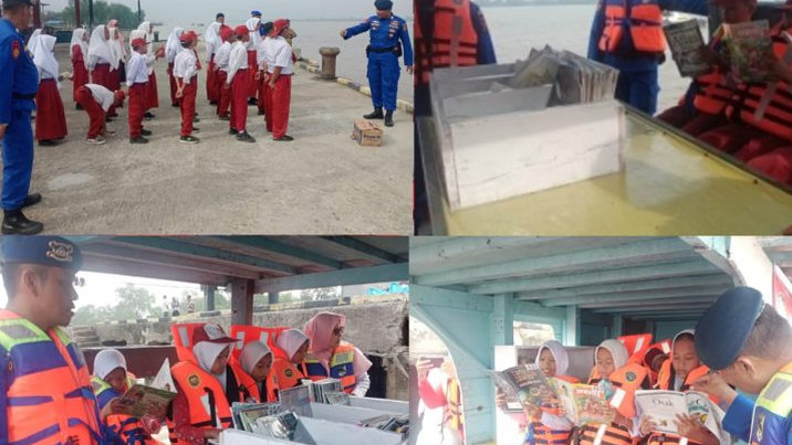 Polres Labuhanbatu Sediakan Perpustakaan Terapung untuk Anak Pesisir