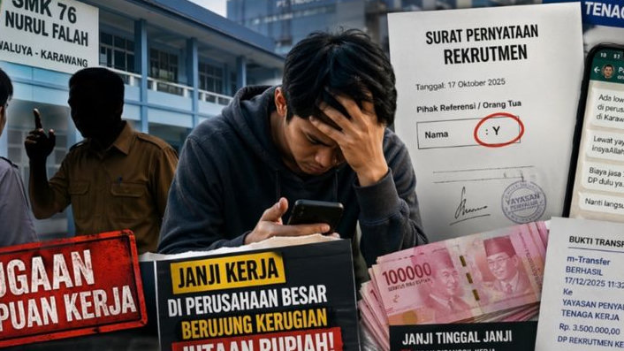 Alumni SMK TK 76 Nurul Falah Karawang Tertipu Jutaan Rupiah, Berawal dari Rekomendasi Guru