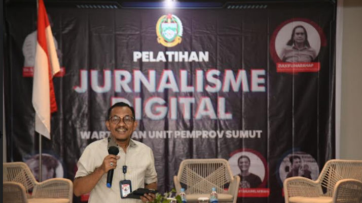 Pelatihan Jurnalisme Digital, Ilyas Sitorus Semua Orang Harus Beradaptasi dengan Digitalisasi