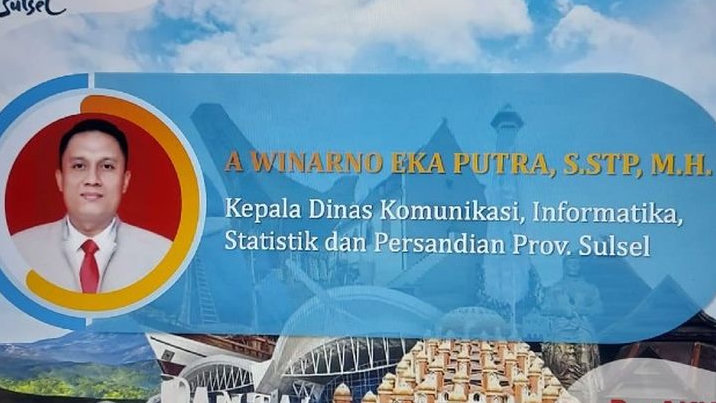 Profil Kepala Dinas Kominfo-SP Sulsel, Andi Winarno Eka Putra