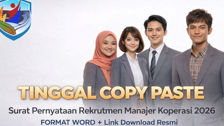 Link Download Surat Pernyataan Panselnas Rekrutmen Manajer Koperasi 2026 Format WORD Tinggal Copy Paste Lengkap Aturan Pengisian dan e-Materai