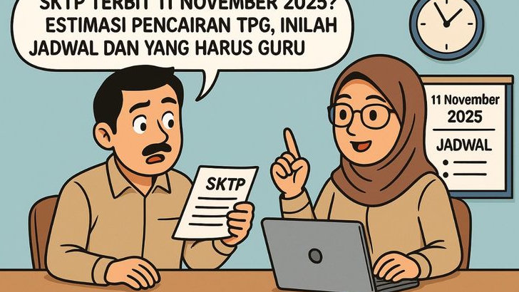 SKTP Terbit 11 November 2025? Estimasi Pencairan TPG, Inilah Jadwal dan yang Harus Guru Ketahui!