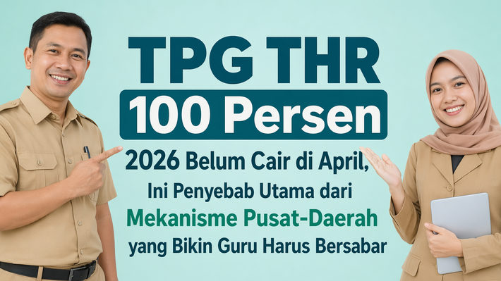 TPG THR 100 Persen 2026 Belum Cair di April, Ini Penyebab Utama dari Mekanisme Pusat-Daerah yang Bikin Guru Harus Bersabar
